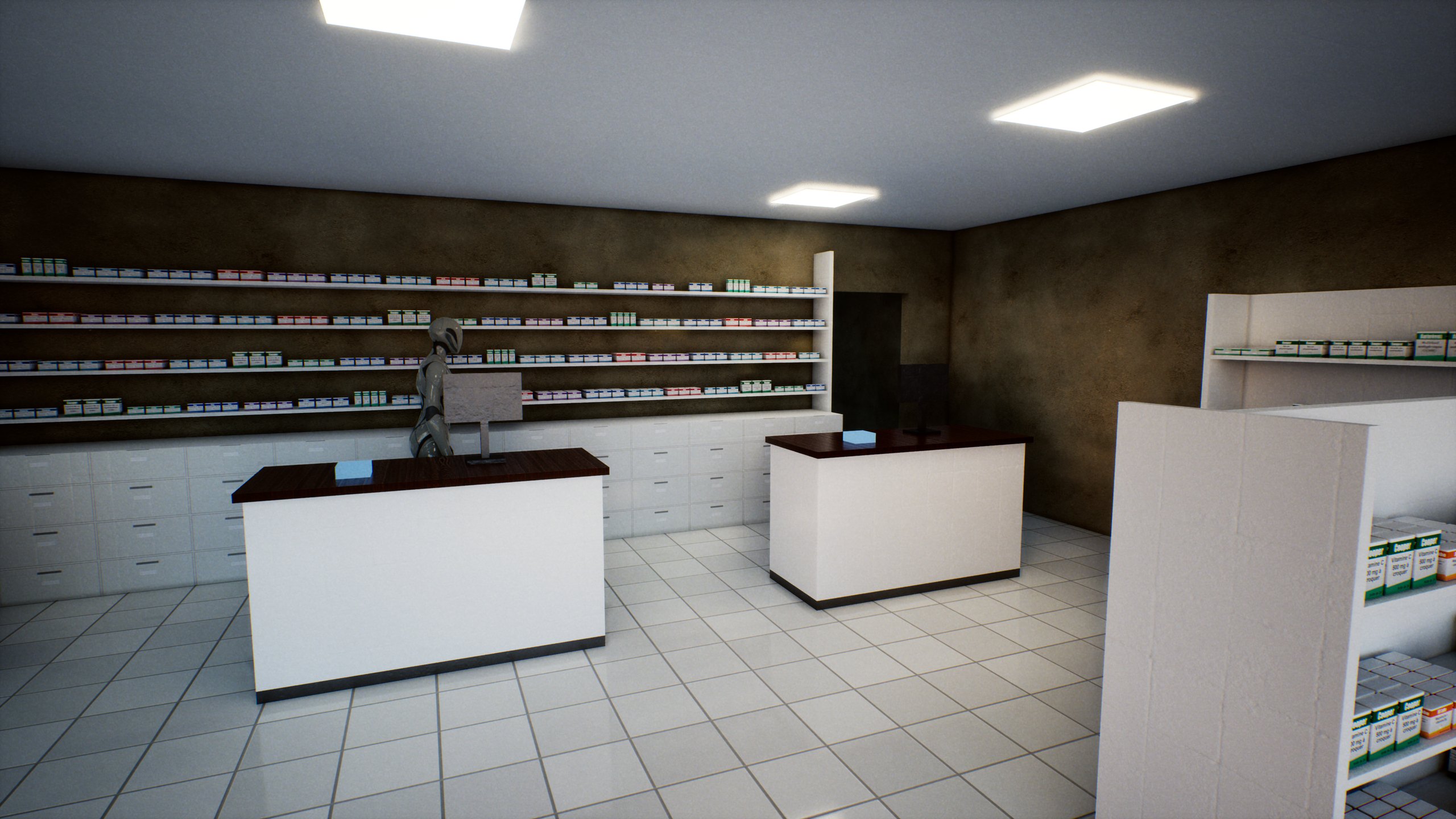 La pharmacie du quartier et sa pharmacienne